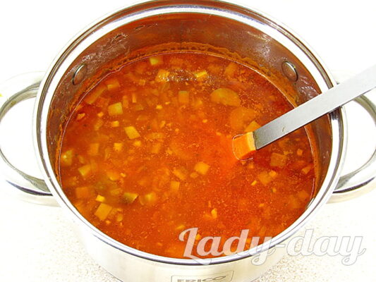 Грибний суп із сочевицею